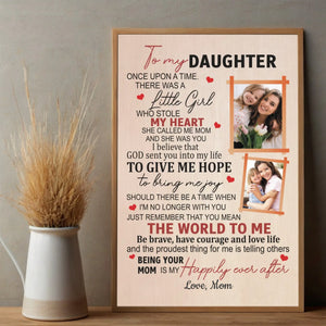 Personalized Daughter Poster – A Mother’s Heartfelt Gift - 89Prints