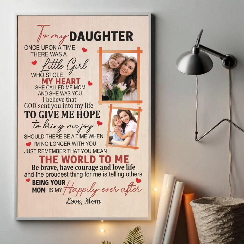 Personalized Daughter Poster – A Mother’s Heartfelt Gift - 89Prints