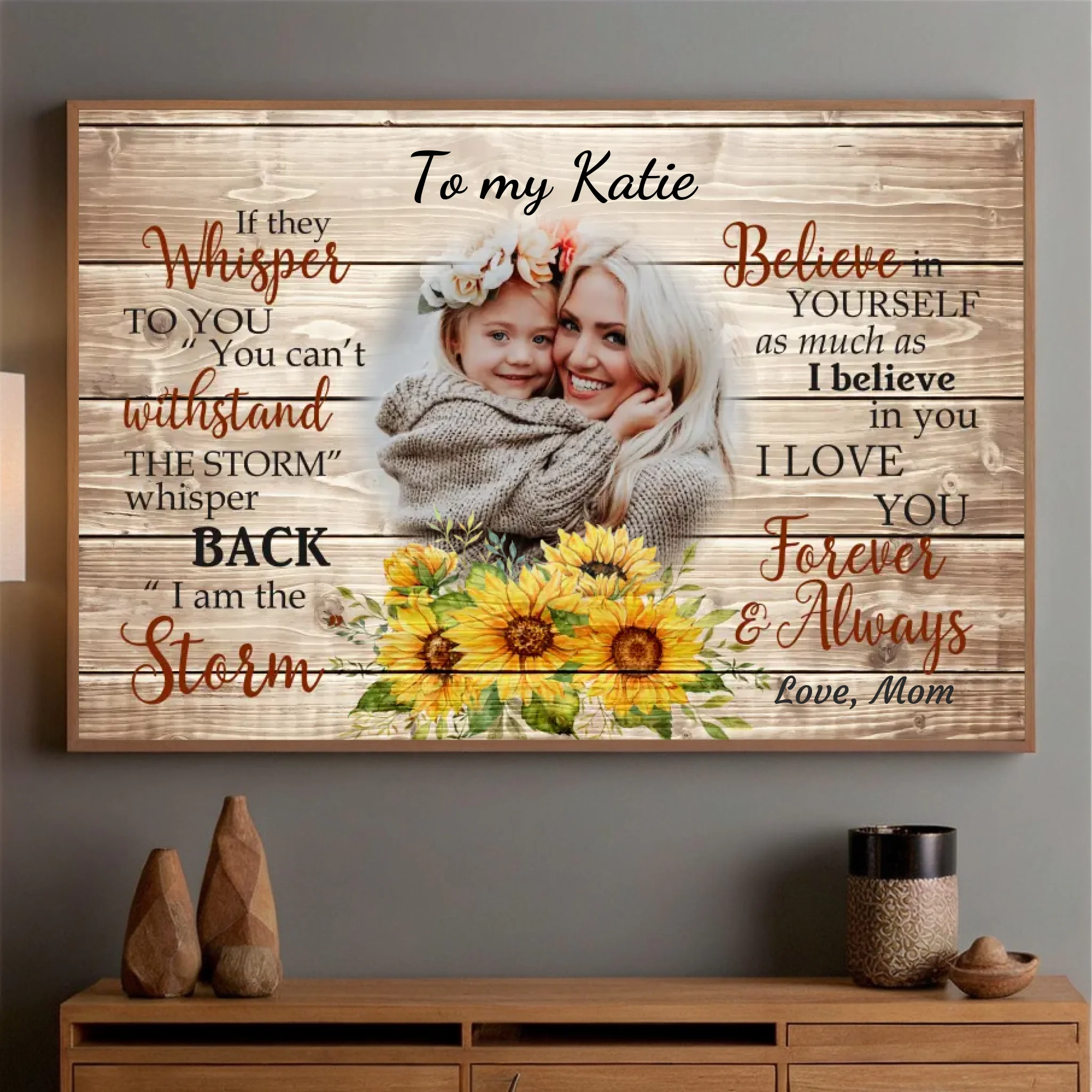 Empowering Custom Poster for Daughter – A Gift of Love and Strength - 89Prints