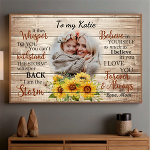 Empowering Custom Poster for Daughter – A Gift of Love and Strength - 89Prints