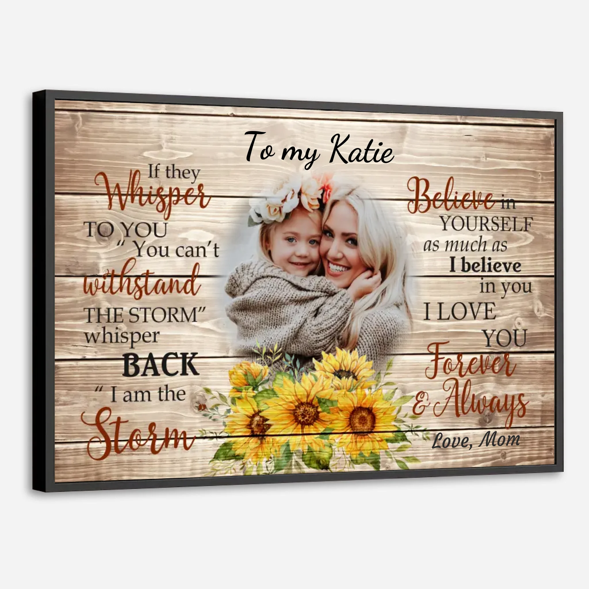 Empowering Custom Poster for Daughter – A Gift of Love and Strength - 89Prints