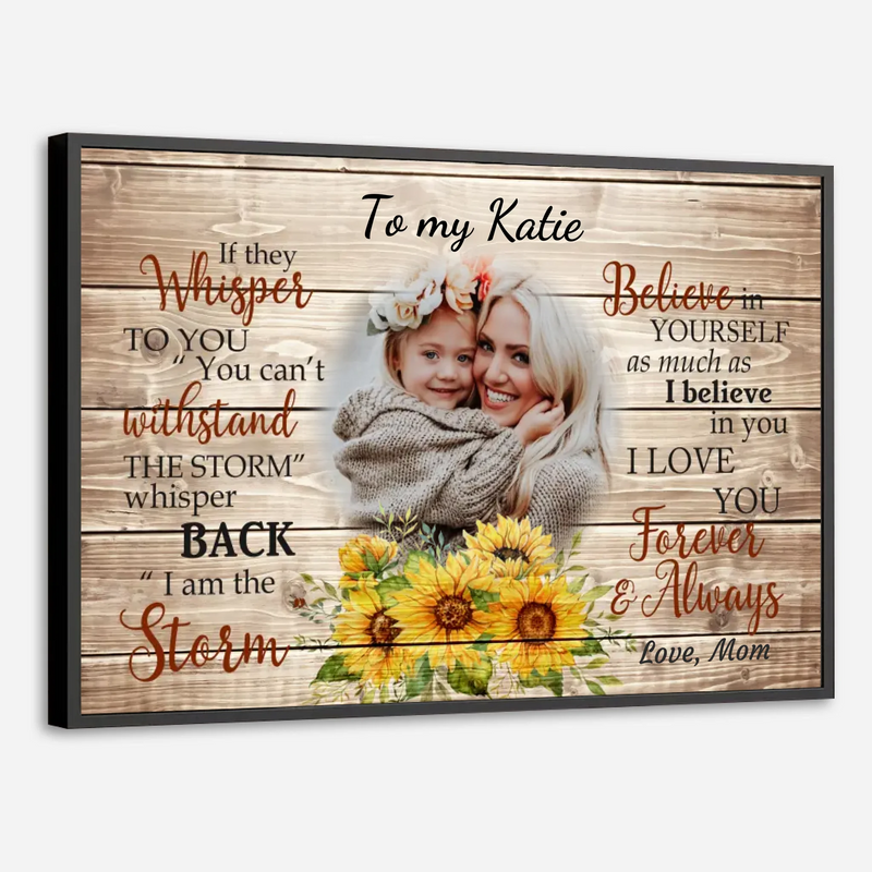 Empowering Custom Poster for Daughter – A Gift of Love and Strength - 89Prints