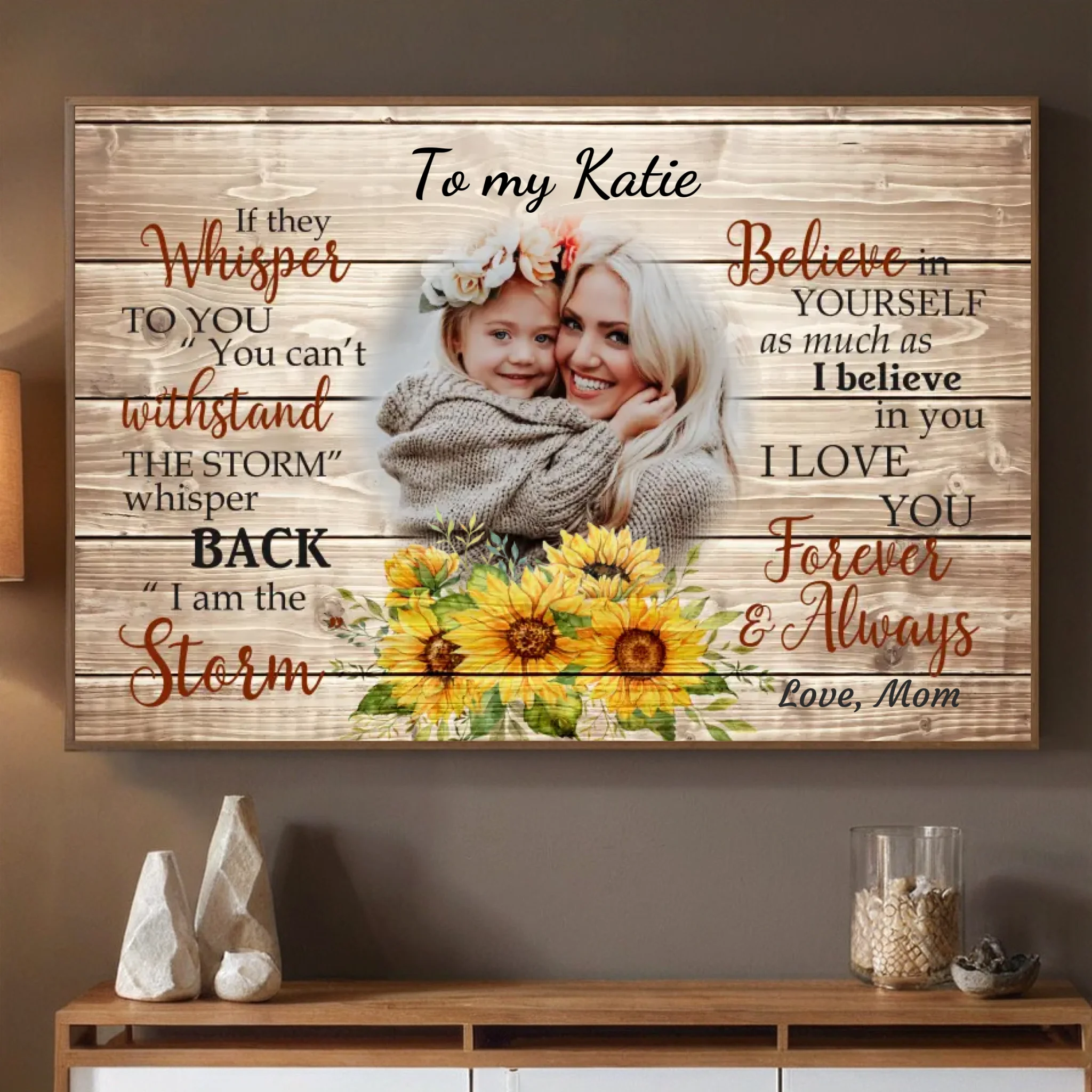 Empowering Custom Poster for Daughter – A Gift of Love and Strength - 89Prints