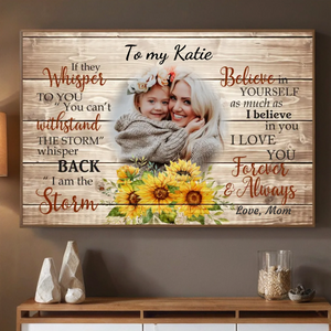 Empowering Custom Poster for Daughter – A Gift of Love and Strength - 89Prints