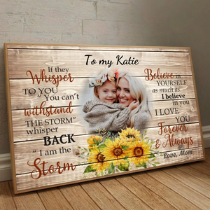 Empowering Custom Poster for Daughter – A Gift of Love and Strength - 89Prints