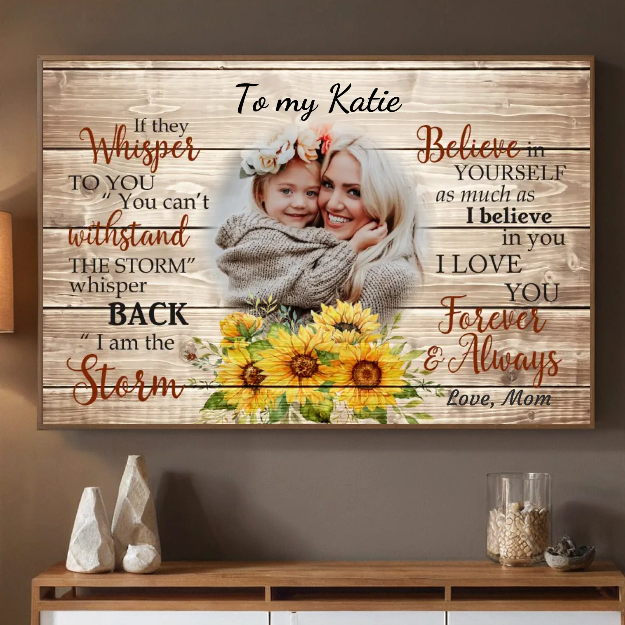 Empowering Custom Poster for Daughter – A Gift of Love and Strength - 89Prints