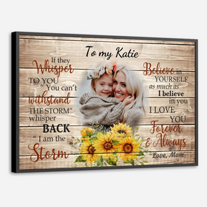 Empowering Custom Poster for Daughter – A Gift of Love and Strength - 89Prints