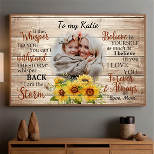 Empowering Custom Poster for Daughter – A Gift of Love and Strength - 89Prints