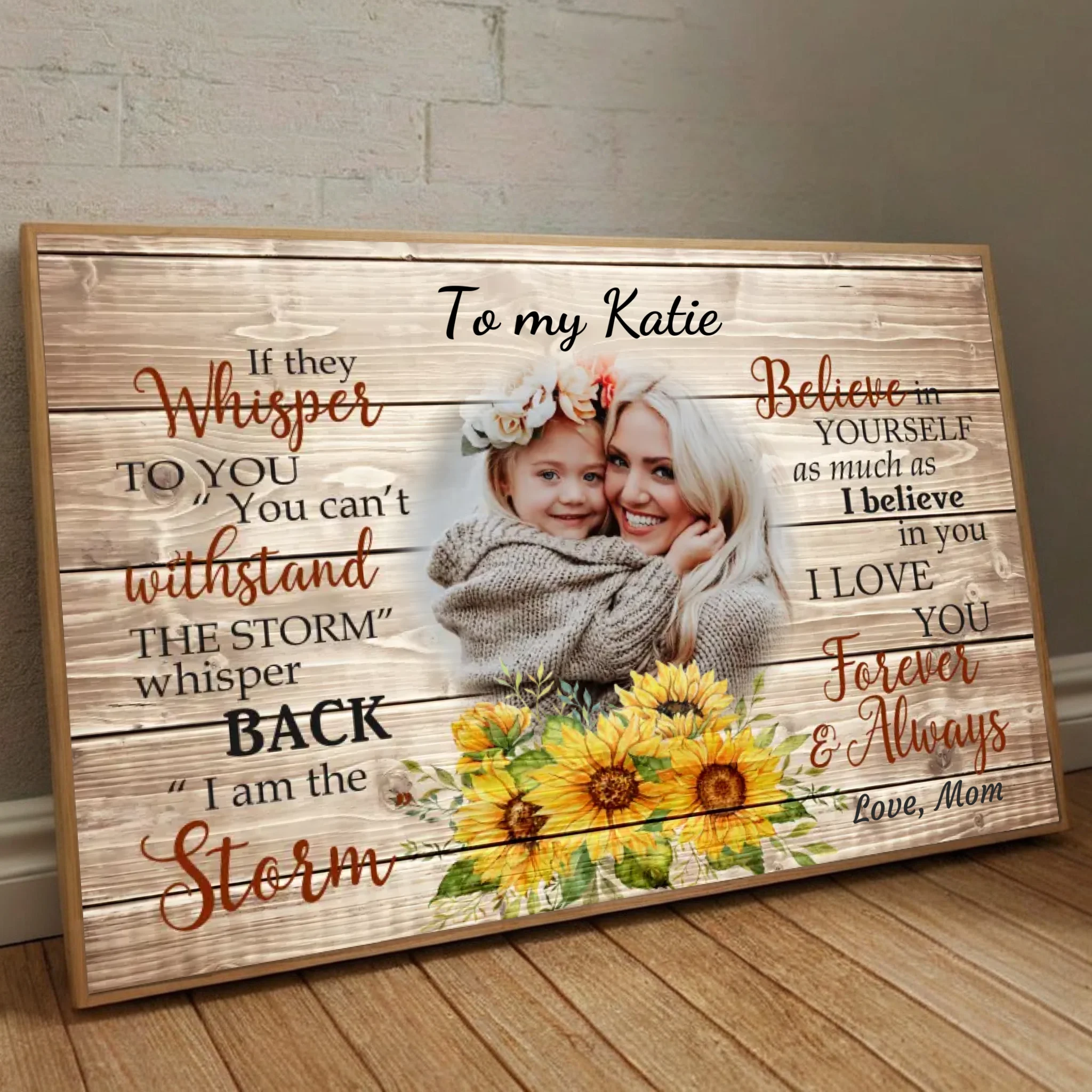 Empowering Custom Poster for Daughter – A Gift of Love and Strength - 89Prints