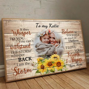 Empowering Custom Poster for Daughter – A Gift of Love and Strength - 89Prints