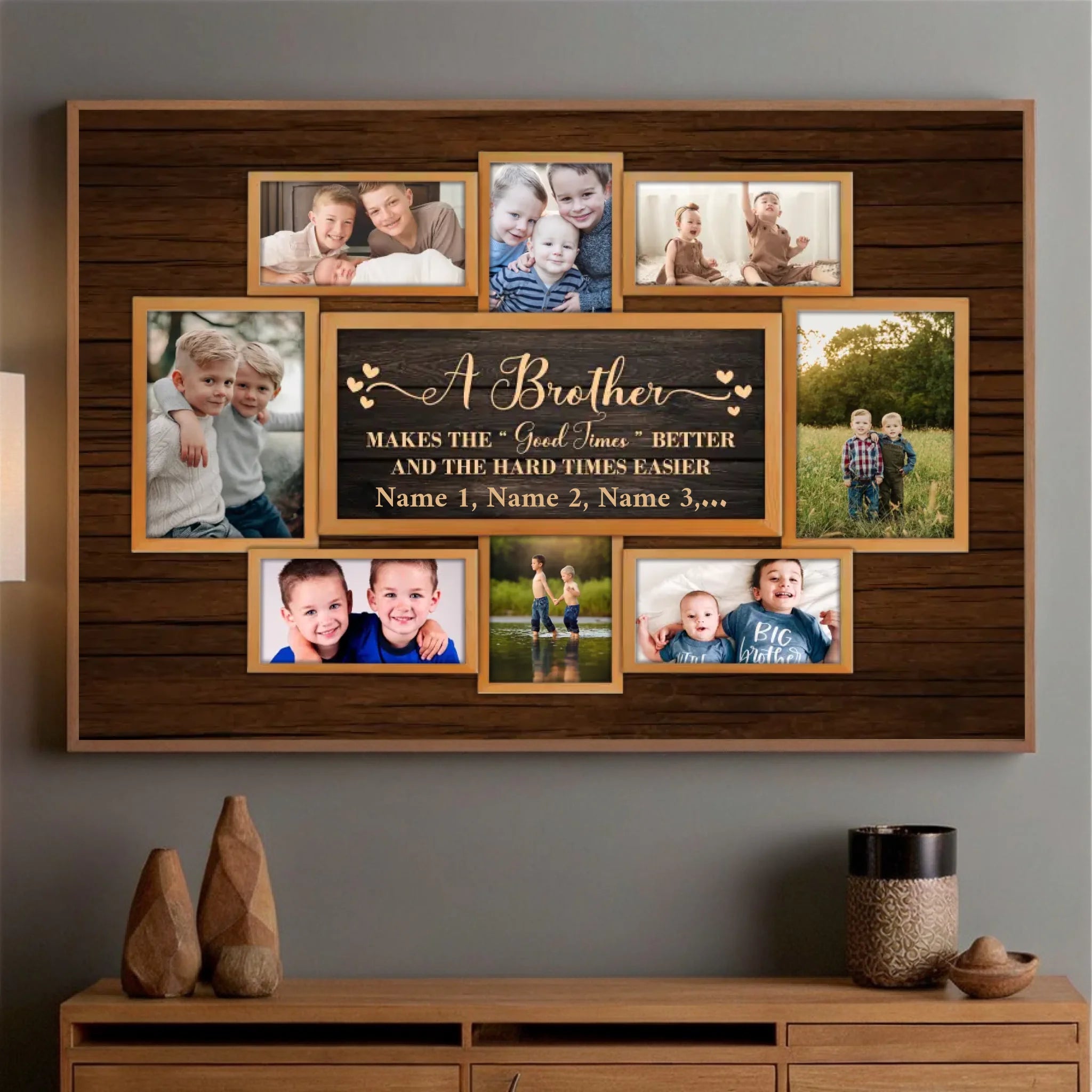 Personalized Brother-Sister Poster – Celebrate Unbreakable Sibling Bonds - 89Prints