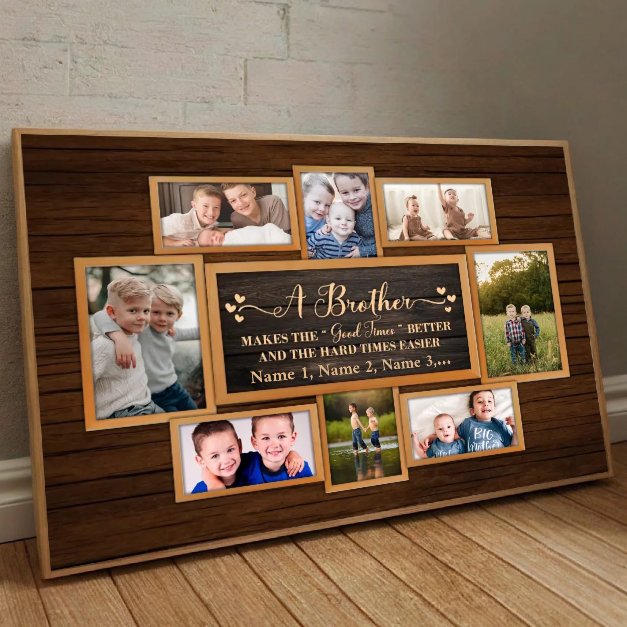 Personalized Brother-Sister Poster – Celebrate Unbreakable Sibling Bonds - 89Prints