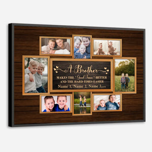 Personalized Brother-Sister Poster – Celebrate Unbreakable Sibling Bonds - 89Prints