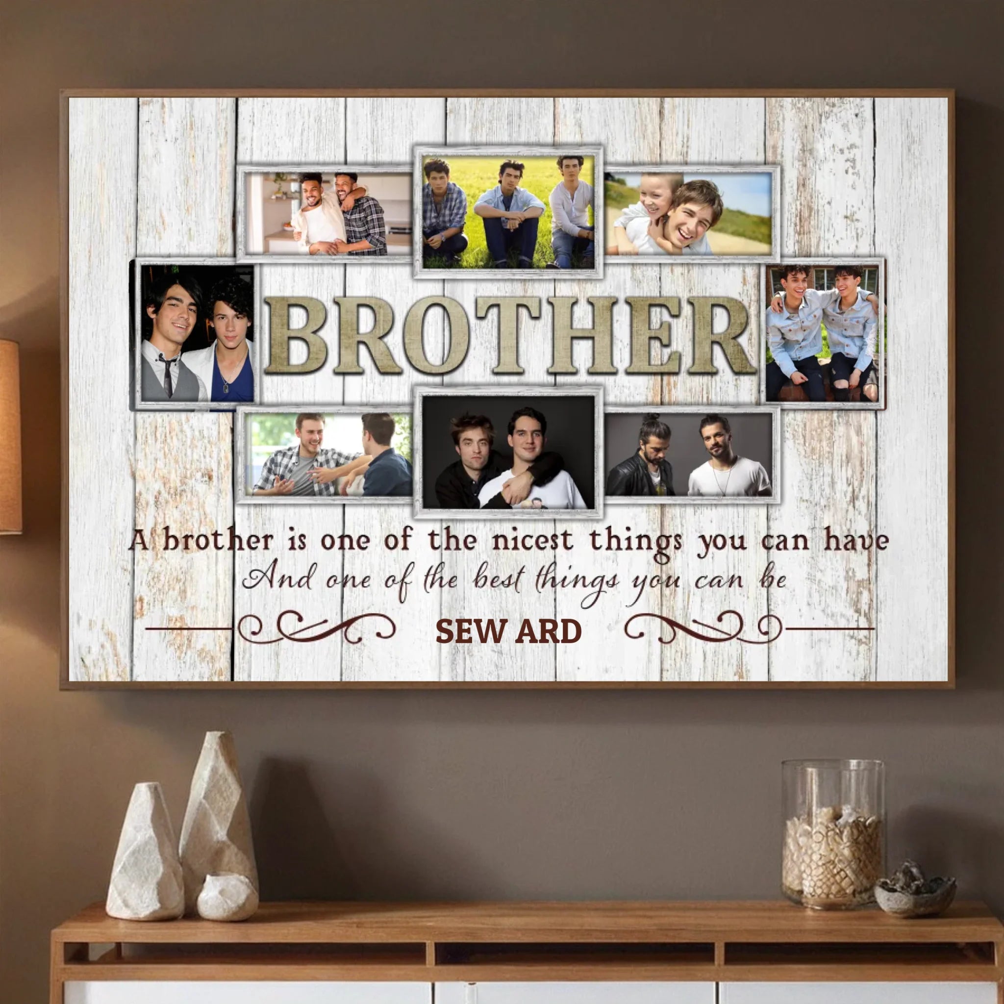 Customizable Brother-Sister Poster – A Tribute to Unbreakable Bonds - 89Prints