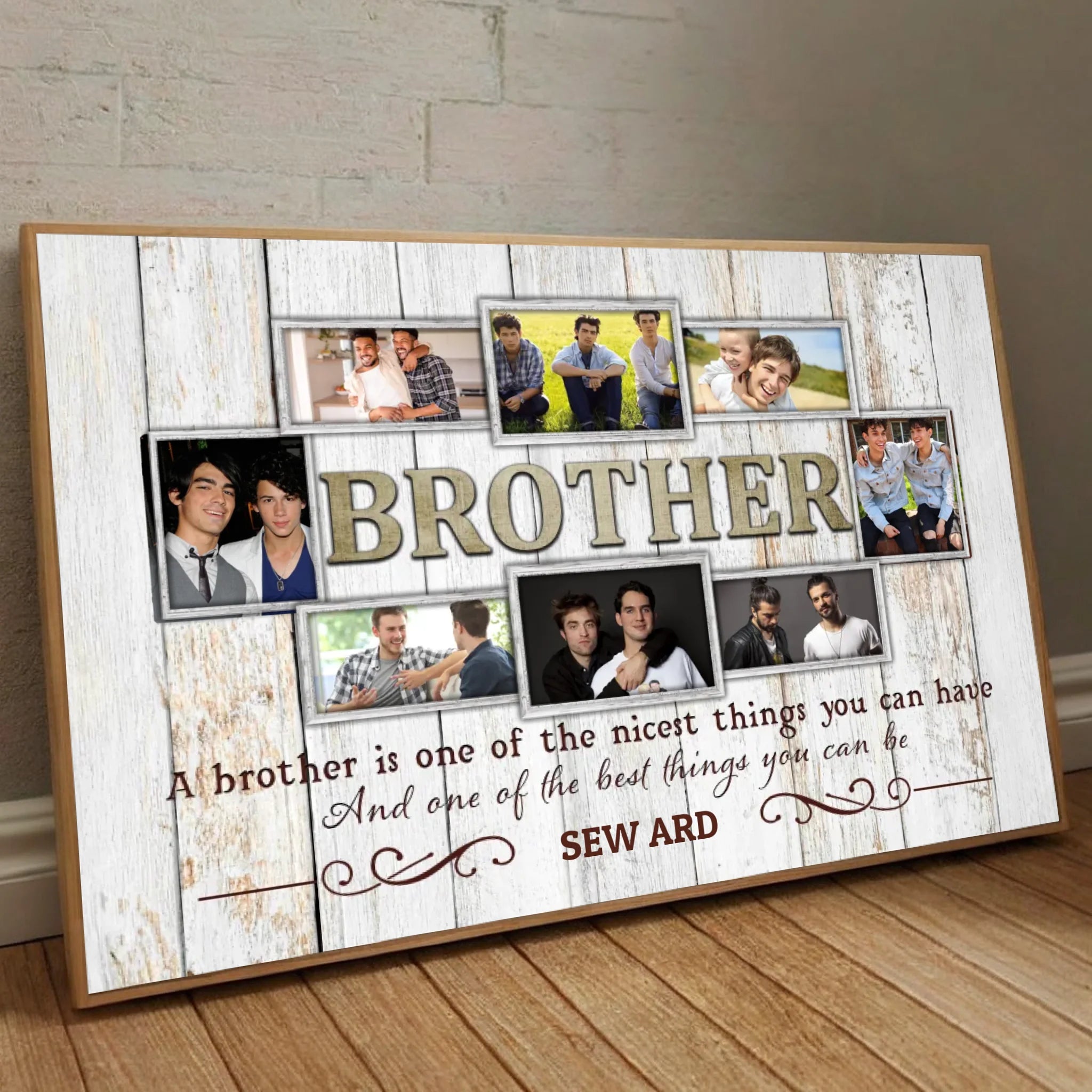 Customizable Brother-Sister Poster – A Tribute to Unbreakable Bonds - 89Prints