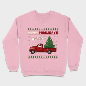 Personalized “Happy Pawlidays” Tee – Unique Custom Christmas Gift for Dog Lovers - 89Prints