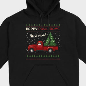 Personalized “Happy Pawlidays” Tee – Unique Custom Christmas Gift for Dog Lovers - 89Prints
