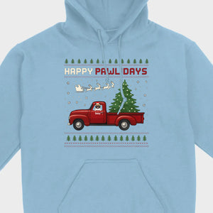 Personalized “Happy Pawlidays” Tee – Unique Custom Christmas Gift for Dog Lovers - 89Prints