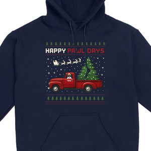 Personalized “Happy Pawlidays” Tee – Unique Custom Christmas Gift for Dog Lovers - 89Prints