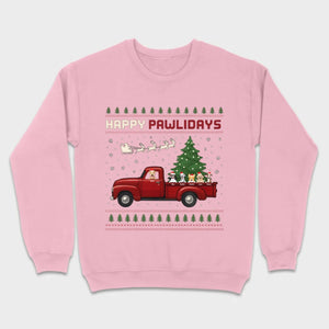 Personalized “Happy Pawlidays” Tee – Unique Custom Christmas Gift for Dog Lovers - 89Prints