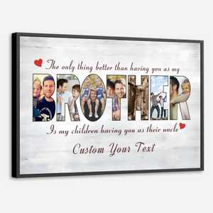 Custom Brother-Sister Poster – Celebrate Sibling Love Forever - 89Prints