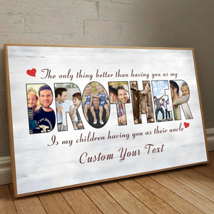 Custom Brother-Sister Poster – Celebrate Sibling Love Forever - 89Prints