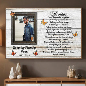 Personalized Brother-Sister Memorial Poster – A Lasting Tribute of Love - 89Prints