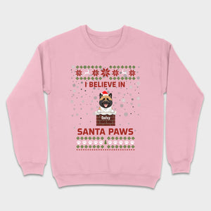 Personalized Santa Paws Christmas Tee – Custom Dog Name - 89Prints