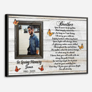 Personalized Brother-Sister Memorial Poster – A Lasting Tribute of Love - 89Prints