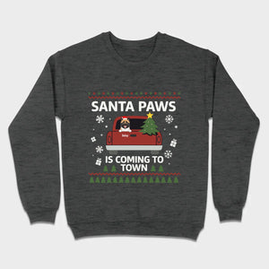 Dog Lover Christmas Gift Shirt – Santa Paws is Coming to Town - 89Prints