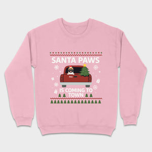 Dog Lover Christmas Gift Shirt – Santa Paws is Coming to Town - 89Prints