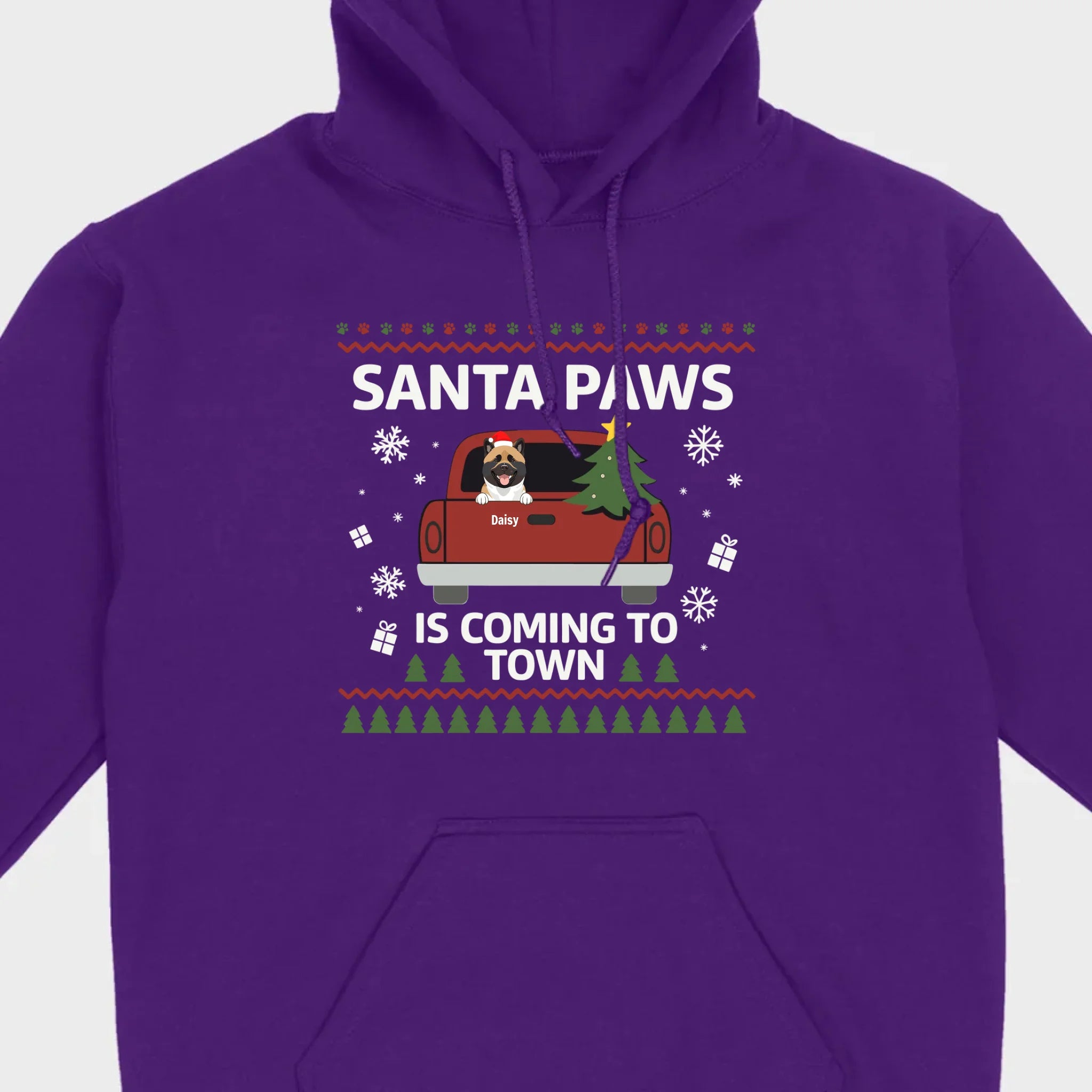 Dog Lover Christmas Gift Shirt – Santa Paws is Coming to Town - 89Prints