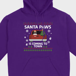 Dog Lover Christmas Gift Shirt – Santa Paws is Coming to Town - 89Prints