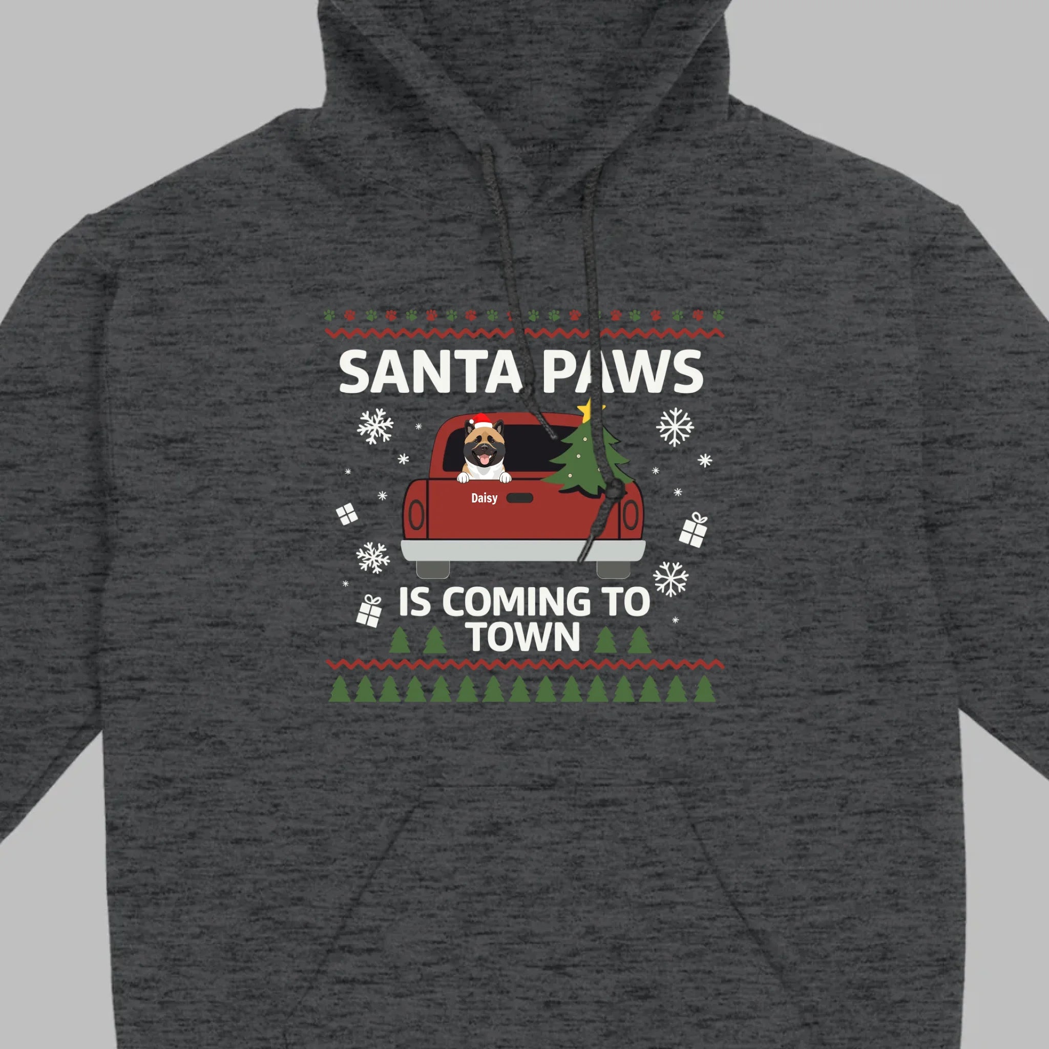 Dog Lover Christmas Gift Shirt – Santa Paws is Coming to Town - 89Prints