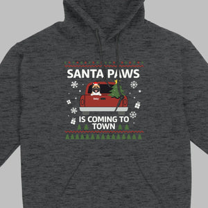 Dog Lover Christmas Gift Shirt – Santa Paws is Coming to Town - 89Prints