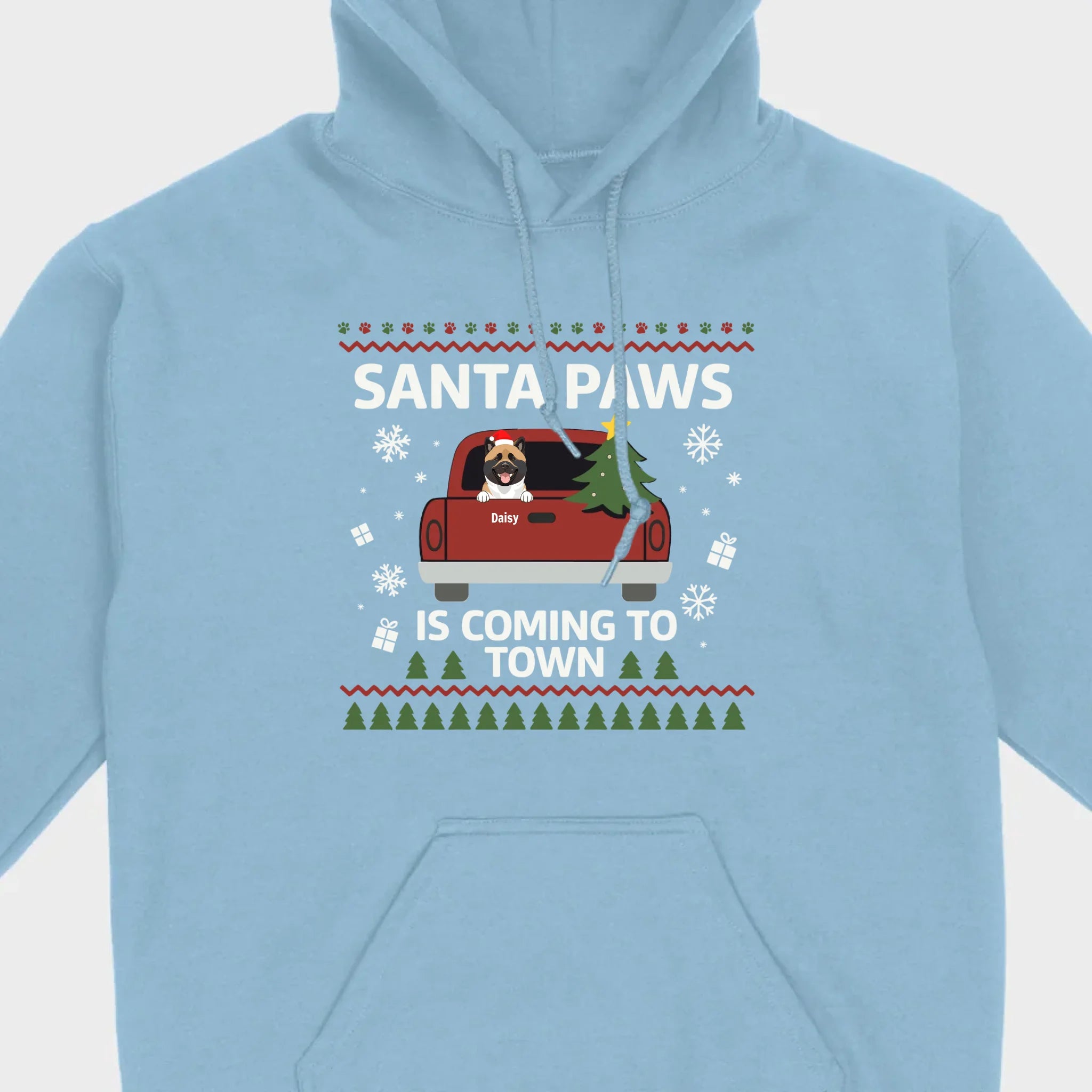 Dog Lover Christmas Gift Shirt – Santa Paws is Coming to Town - 89Prints