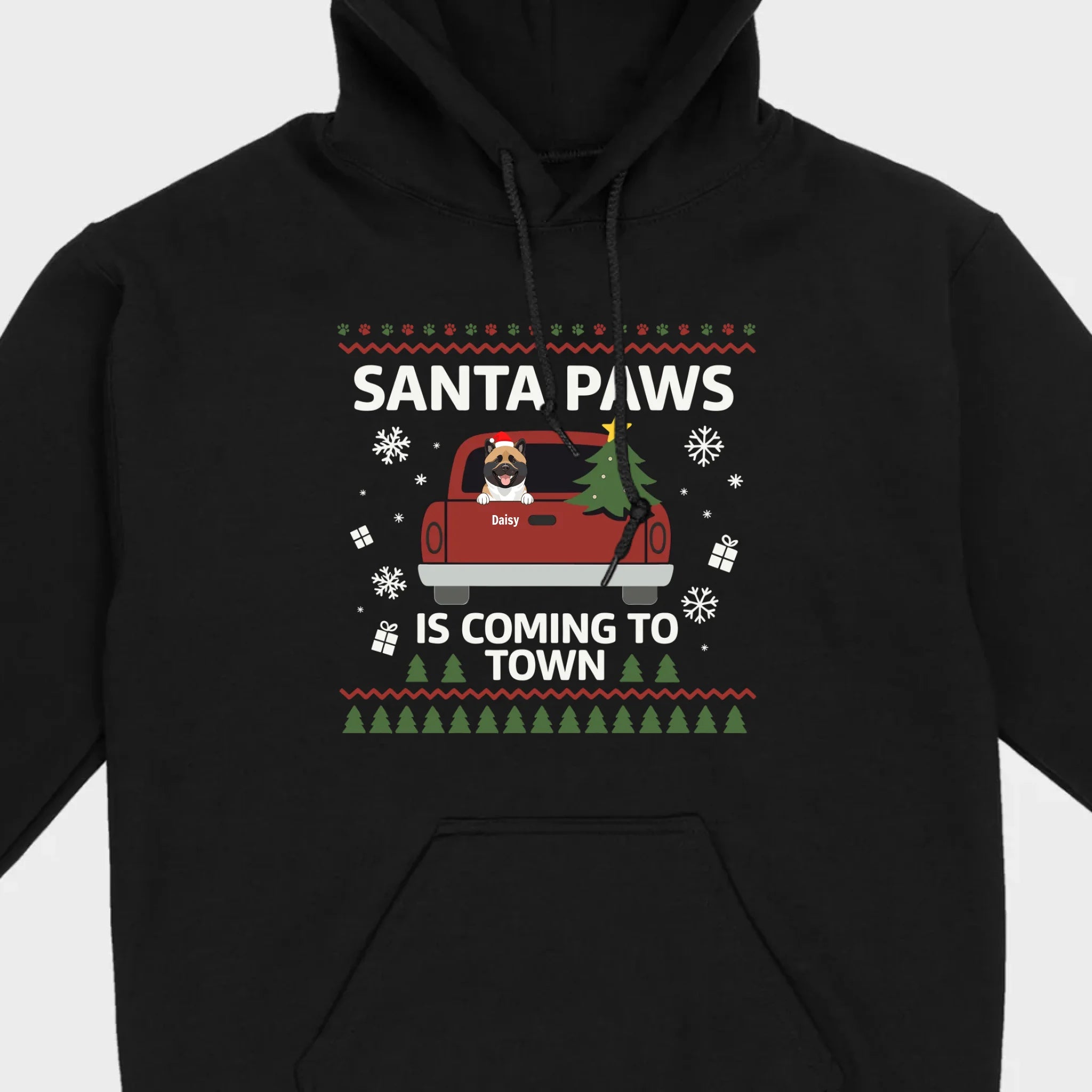 Dog Lover Christmas Gift Shirt – Santa Paws is Coming to Town - 89Prints