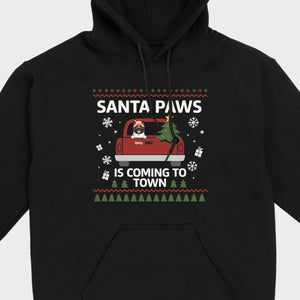 Dog Lover Christmas Gift Shirt – Santa Paws is Coming to Town - 89Prints