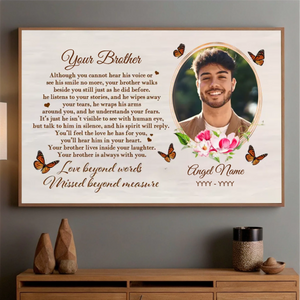 Custom Brother & Sister Poster – A Timeless Gift of Sibling Love - 89Prints