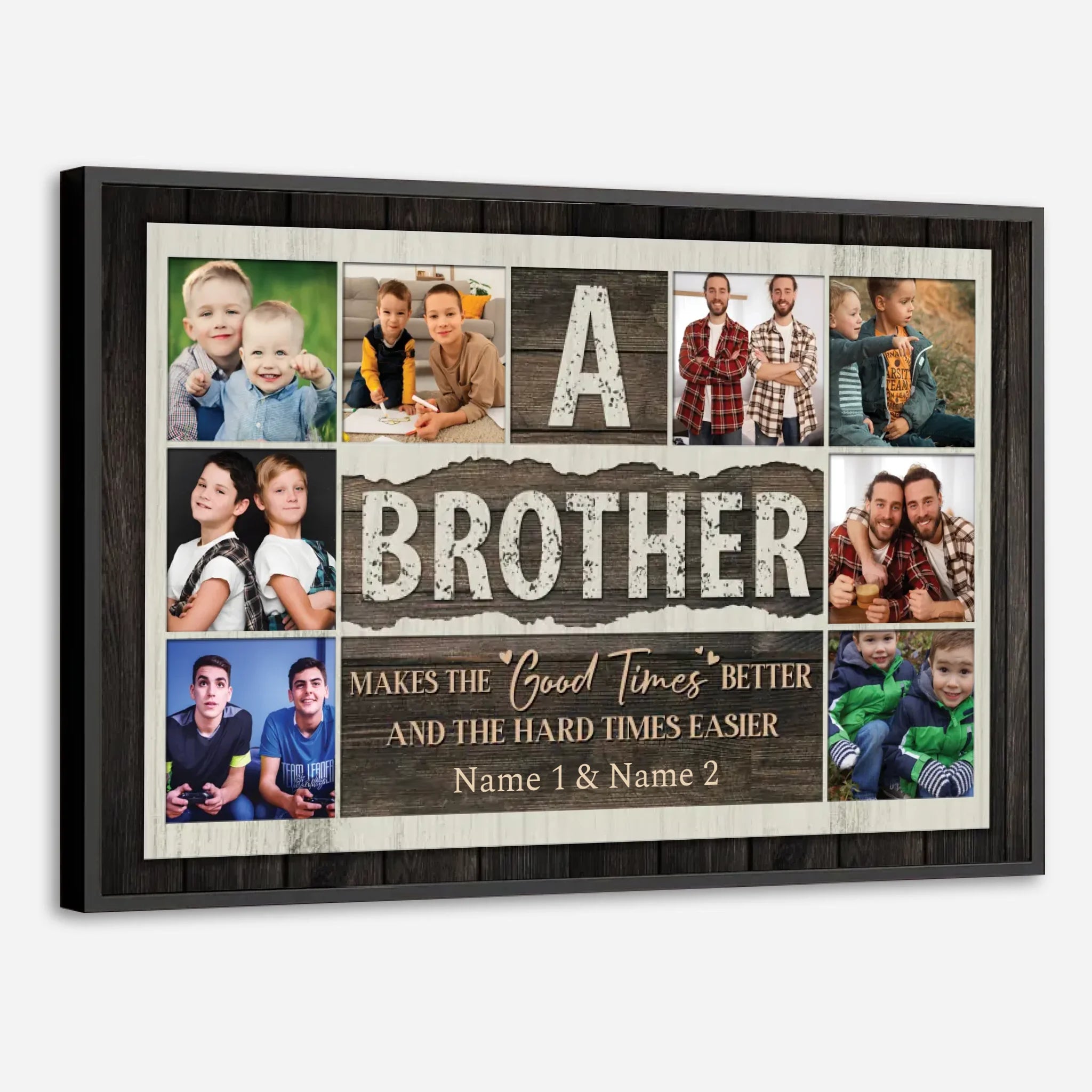 Custom Brother Poster – A Meaningful Gift to Celebrate Your Sibling Bond - 89Prints