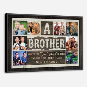 Custom Brother Poster – A Meaningful Gift to Celebrate Your Sibling Bond - 89Prints