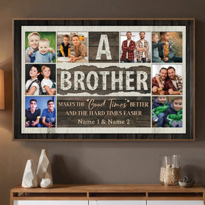 Custom Brother Poster – A Meaningful Gift to Celebrate Your Sibling Bond - 89Prints