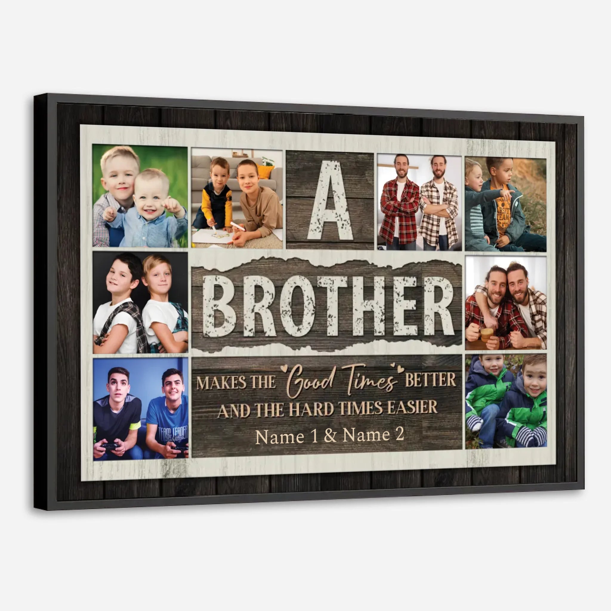 Custom Brother Poster – A Meaningful Gift to Celebrate Your Sibling Bond - 89Prints