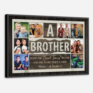 Custom Brother Poster – A Meaningful Gift to Celebrate Your Sibling Bond - 89Prints