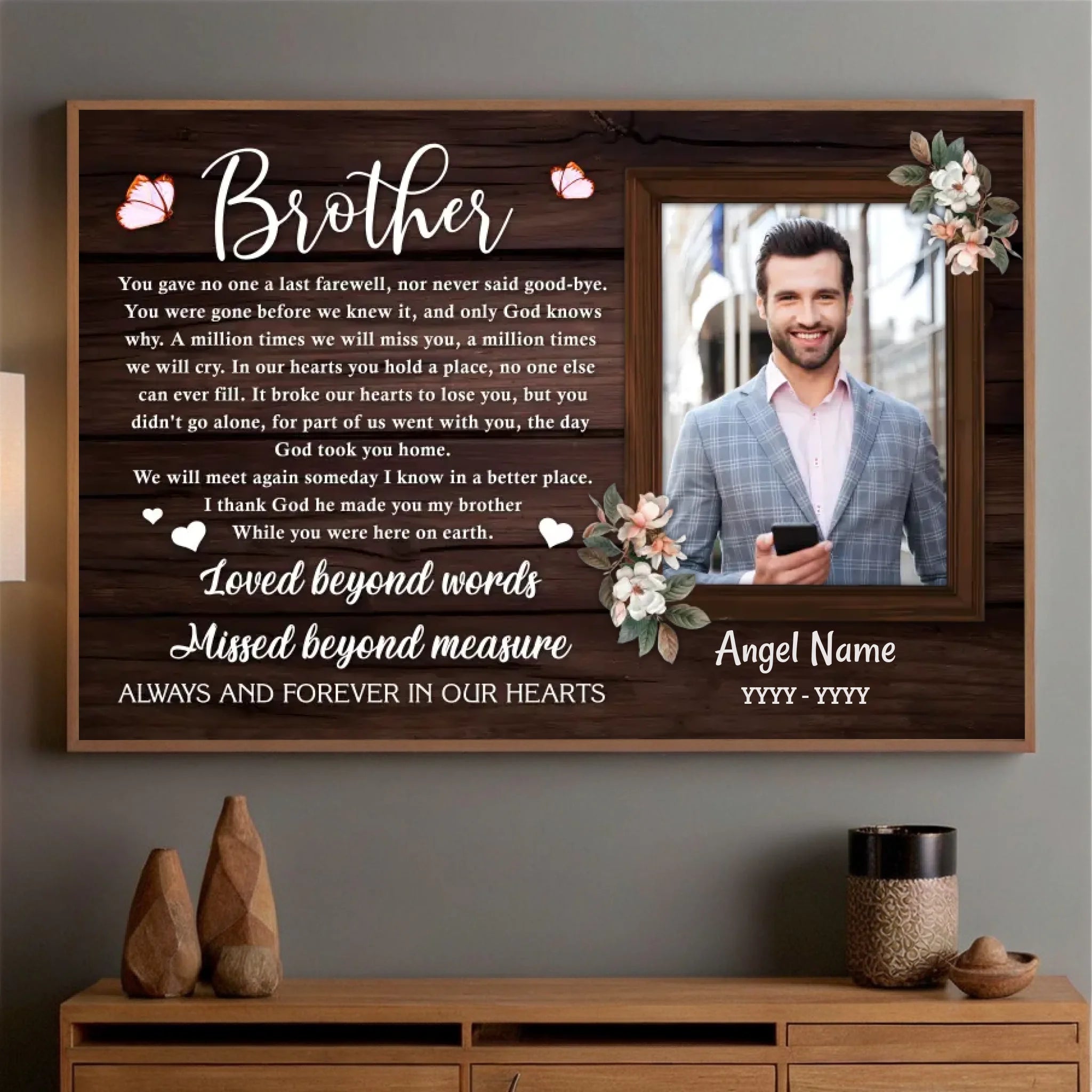 Celebrate Your Brother with Heartfelt Memoria – A Gift of Love and Legacy - 89Prints
