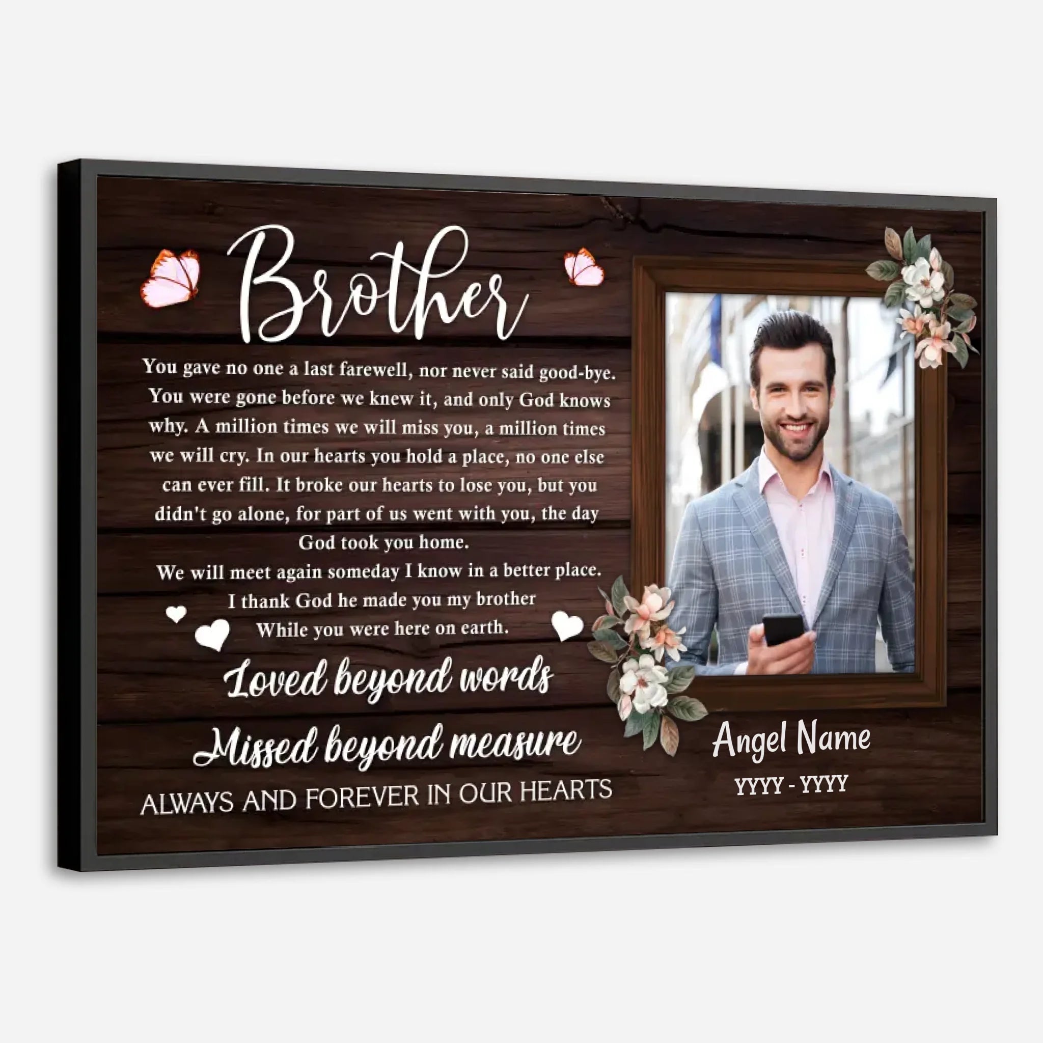 Celebrate Your Brother with Heartfelt Memoria – A Gift of Love and Legacy - 89Prints