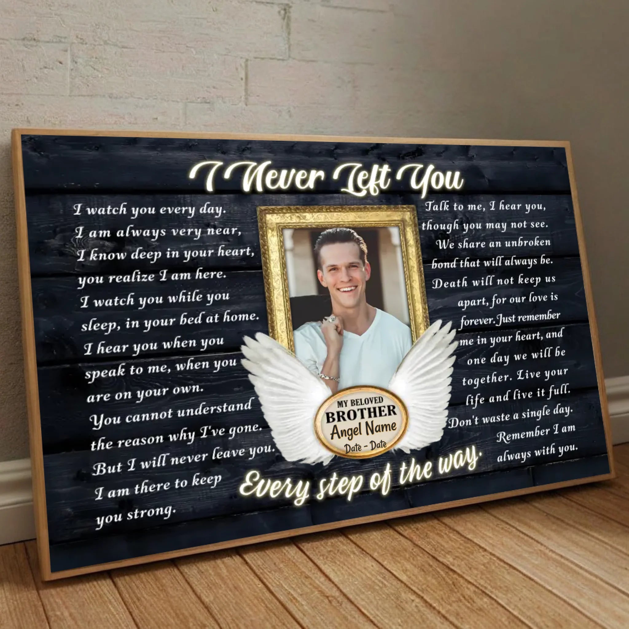 Celebrate Your Brother with a Personalized Poster – Because Some Bonds Last Forever - 89Prints