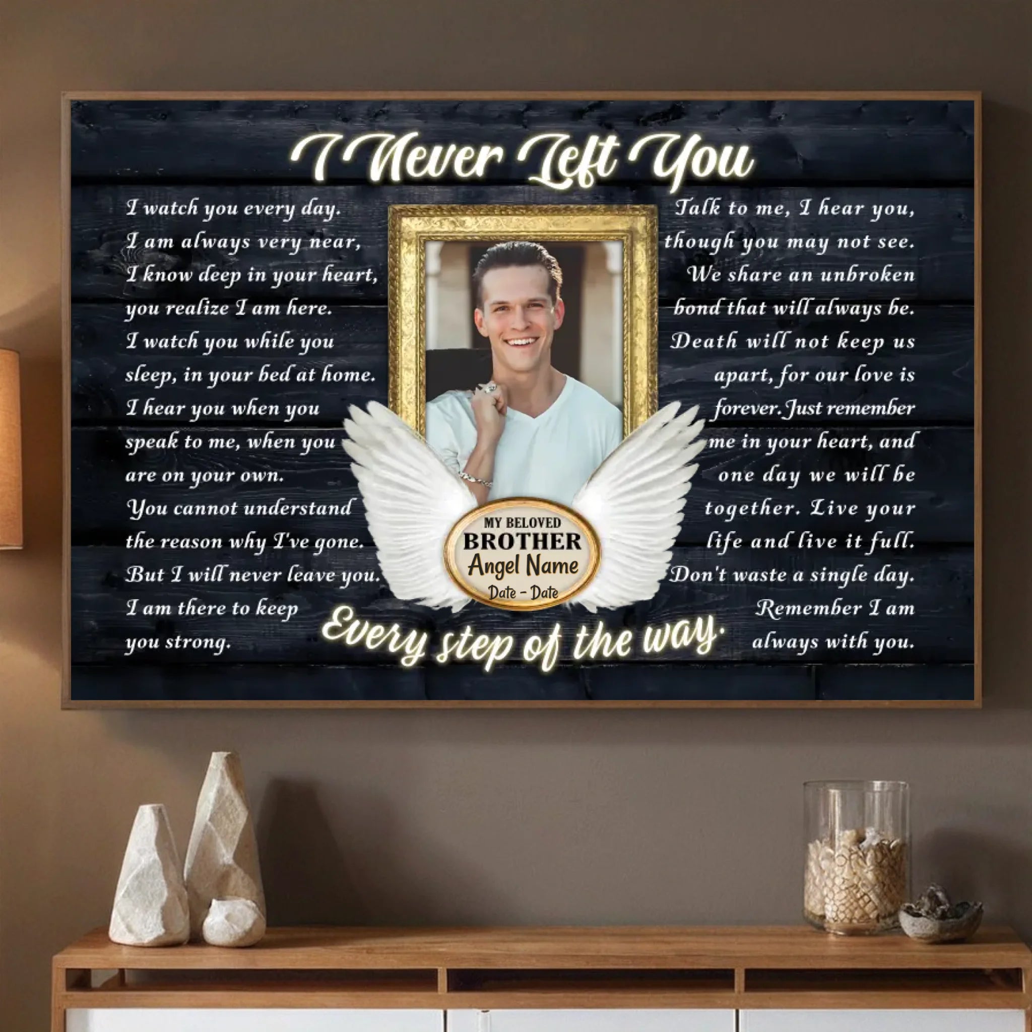 Celebrate Your Brother with a Personalized Poster – Because Some Bonds Last Forever - 89Prints