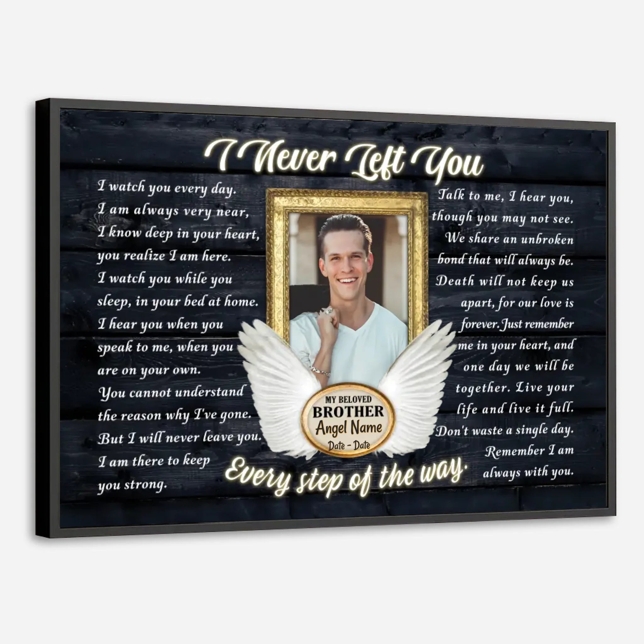 Celebrate Your Brother with a Personalized Poster – Because Some Bonds Last Forever - 89Prints