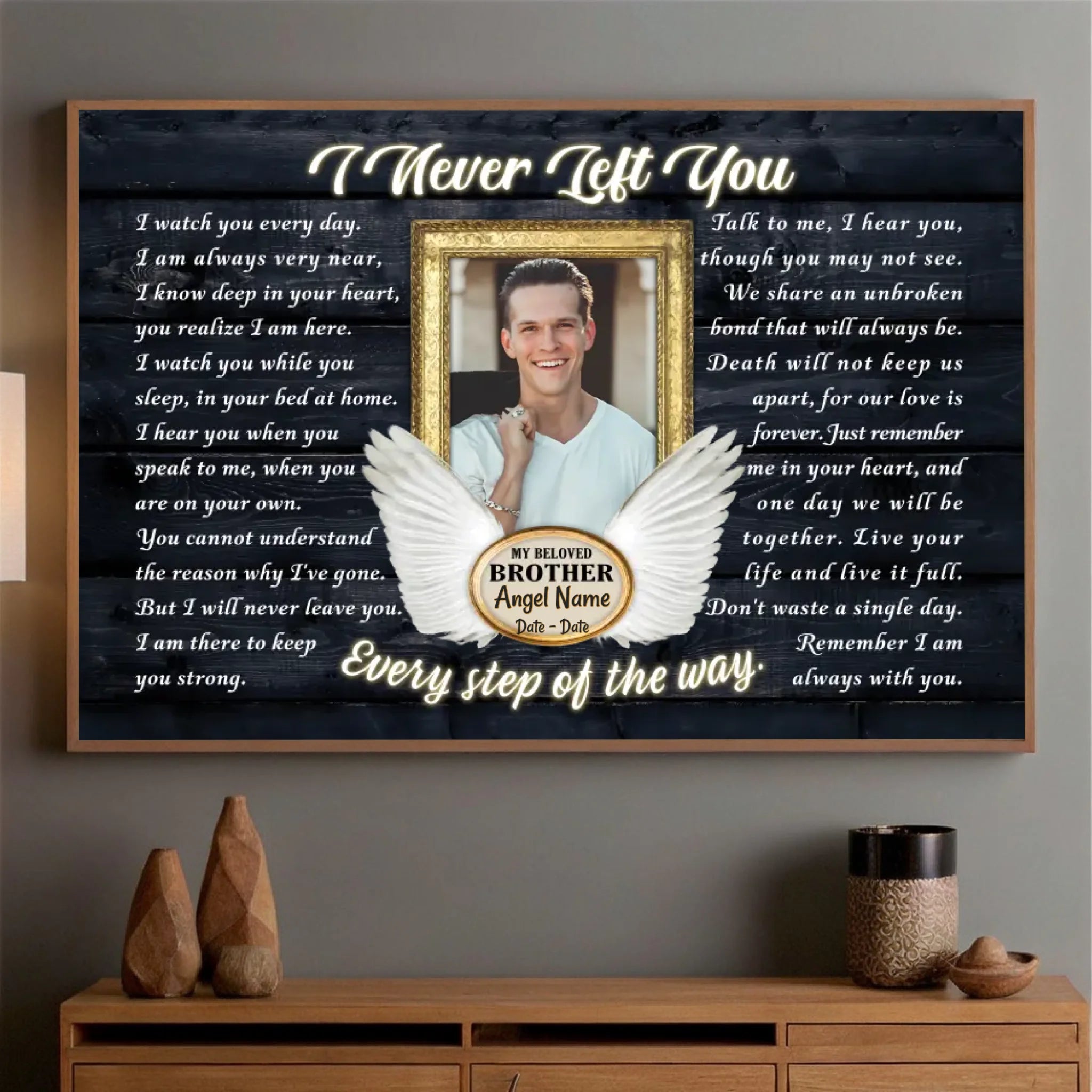 Celebrate Your Brother with a Personalized Poster – Because Some Bonds Last Forever - 89Prints